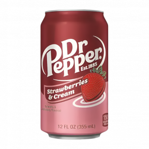 Напій Dr Pepper Strawberries & Cream 355ml - Retromagaz