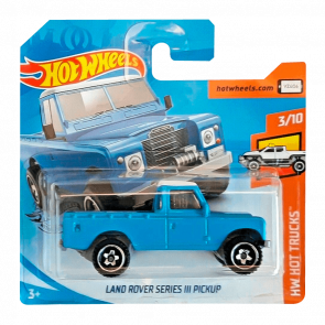 Машинка Базовая Hot Wheels Land Rover Series III Pickup Hot Trucks 1:64 FYF07 Blue - Retromagaz