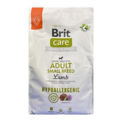 Сухой Корм для Собак с Пищевой Аллергией Brit Care Adult Small Breed Ягнёнок 3kg - Retromagaz