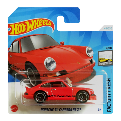 Машинка Базова Hot Wheels Porsche 911 Carrera RS 2.7 Factory Fresh 1:64 HTD08 Red - Retromagaz