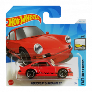 Машинка Базова Hot Wheels Porsche 911 Carrera RS 2.7 Factory Fresh 1:64 HTD08 Red - Retromagaz