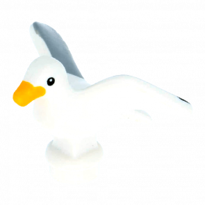 Фигурка Lego Воздух Seagull Bright Light Orange Beak Light Bluish Gray Wings Animals 12891pb01 6029299 6208794 6217369 White Б/У