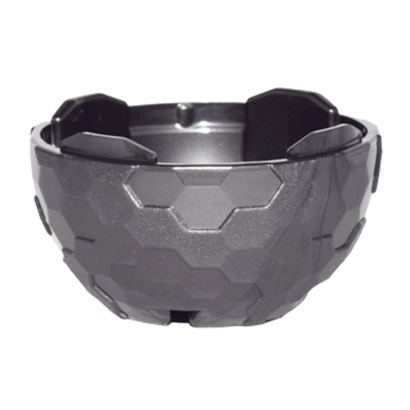 Ємність Lego 2шт Faceted 2/3 Alien Pod Section 4 x 4 x 1 13754 6163088 Pearl Dark Grey Б/У - Retromagaz