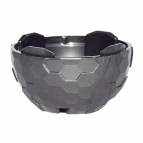 Емкость Lego 2шт Faceted 2/3 Alien Pod Section 4 x 4 x 1 13754 6163088 Pearl Dark Grey Б/У - Retromagaz