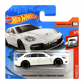 Машинка Базовая Hot Wheels Porsche Panamera Turbo S E-Hybrid Sport Turismo Porsche 1:64 GHD20 White - Retromagaz