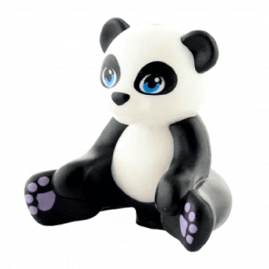 Фигурка Lego Земля Panda Friends Dark Azure Eyes Lavender Paws and White Head and Stomach Animals 16674pb01 6071281 Black Б/У