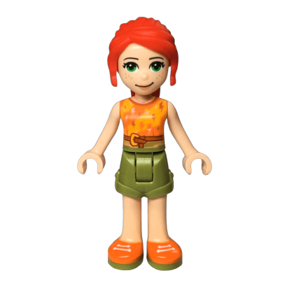 Фігурка Lego Girl Mia Olive Green Shorts Friends frnd352 1 Б/У - Retromagaz