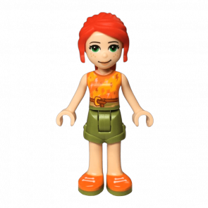 Фігурка Lego Girl Mia Olive Green Shorts Friends frnd352 1 Б/У