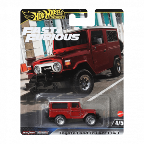 Машинка Premium Hot Wheels Toyota Land Cruiser FJ43 Fast & Furious 1:64 HRT96 Red - Retromagaz