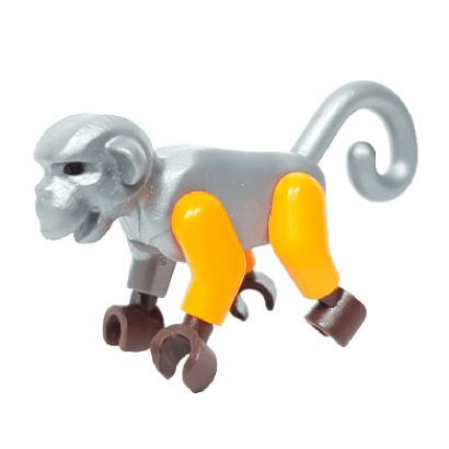 Фігурка Lego Земля Monkey with Dark Brown Hands Ninjago Animals 2550c02 98745c02 6135015 6160963 Flat Silver Б/У - Retromagaz