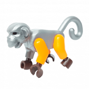 Фигурка Lego Земля Monkey with Dark Brown Hands Ninjago Animals 2550c02 98745c02 6135015 6160963 Flat Silver Б/У