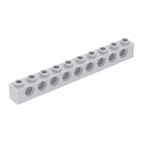 Technic Lego Кубик 10шт 1 x 10 2730 273002 4211374 Light Bluish Grey Б/У - Retromagaz