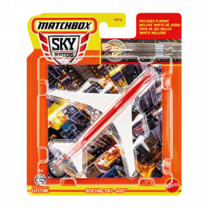 Тематична Машинка Matchbox Boeing 747-400 Sky Busters 1:64 HHT34/HVM44 White - Retromagaz