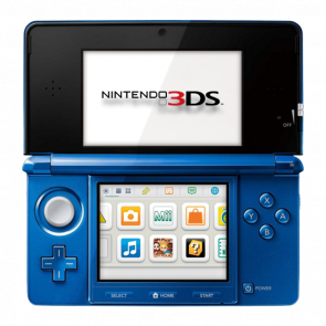 Консоль Nintendo 3DS Модифікована 32GB Cobalt Blue + 10 Вбудованих Ігор Б/У - Retromagaz