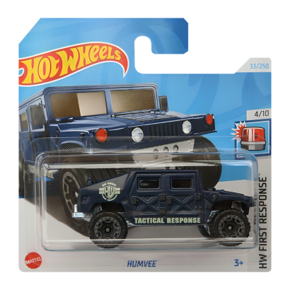 Машинка Базова Hot Wheels HMMWV Humvee First Response 1:64 HTD00 Blue - Retromagaz