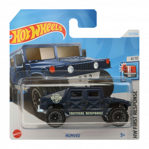 Машинка Базова Hot Wheels HMMWV Humvee First Response 1:64 HTD00 Blue - Retromagaz