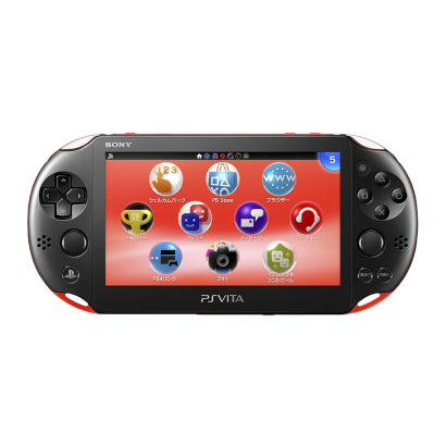 Консоль Sony PlayStation Vita Slim Модифікована 64GB Red Black + 5 Вбудованих Ігор Б/У - Retromagaz