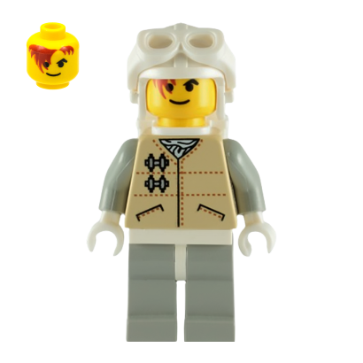 Фигурка Lego Повстанец Hoth Yellow Head White Visor Goggles Star Wars sw0108 Б/У - Retromagaz