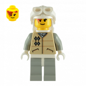 Фигурка Lego Повстанец Hoth Yellow Head White Visor Goggles Star Wars sw0108 Б/У - Retromagaz