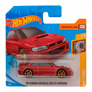 Машинка Базова Hot Wheels '98 Subaru Impreza 22B STi-Version Turbo 1:64 GHF06 Red - Retromagaz