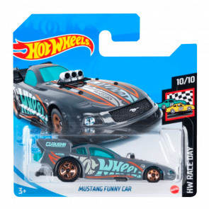 Машинка Базовая Hot Wheels Mustang Funny Car Treasure Hunts Race Day 1:64 GTC94 Dark Grey