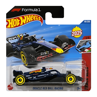 Машинка Базова Hot Wheels Formula 1 Oracle Red Bull Racing Track Aces 1:64 HYW10 Blue - Retromagaz