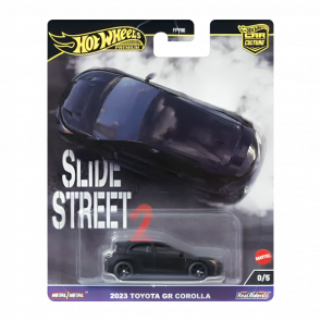 Машинка Premium Hot Wheels 2023 Toyota GR Corolla Chase Slide Street 1:64 HKC87 Black