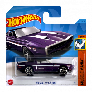 Машинка Базова Hot Wheels '69 Shelby GT-500 Muscle Mania 1:64 HKJ50 Purple - Retromagaz