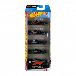 Машинка Базова Hot Wheels 5шт Formula One F1 Race Team 1:64 JBJ78 Black