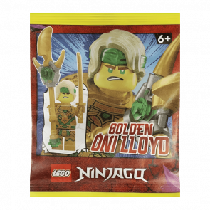 Конструктор Lego Фігурка Golden Oni Lloyd Paper Bag Ninjago 892297 njo796 Новый - Retromagaz