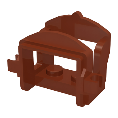 Для Животных Lego Horse Saddle with Clips 4491b 4550331 6092656 Reddish Brown Б/У - Retromagaz