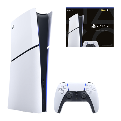 Набір Консоль Sony PlayStation 5 Slim Digital Edition 1TB White Б/У  + Коробка - Retromagaz