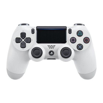 Геймпад Бездротовий Sony PlayStation 4 DualShock 4 Version 2 White Б/У - Retromagaz