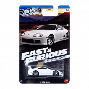 Тематична Машинка Hot Wheels Toyota Supra Brian O'Conner Fast & Furious 1:64 JBY33 White