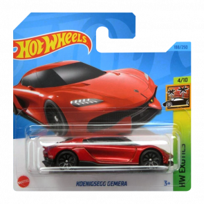 Машинка Базовая Hot Wheels Koenigsegg Gemera Exotics 1:64 HKK56 Red - Retromagaz