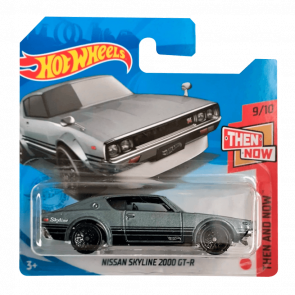 Машинка Базова Hot Wheels Nissan Skyline 2000 GT-R Then and Now 1:64 GTC68 Grey - Retromagaz