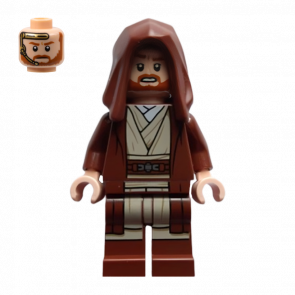 Фігурка Lego Джедай Obi-Wan Kenobi Reddish Brown Robe and Hood Star Wars sw1255 Б/У - Retromagaz