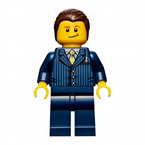 Фігурка Lego People 973pb0899 Businessman Pinstripe Jacket and Gold Tie City cty0460 Б/У - Retromagaz