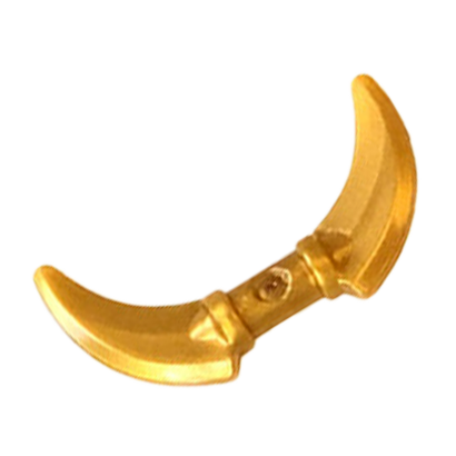 Оружие Lego Другое Hook with Double Blades 37341e 6238704 Pearl Gold 2шт Б/У - Retromagaz