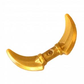 Оружие Lego Другое Hook with Double Blades 37341e 6238704 Pearl Gold 2шт Б/У