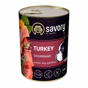 Вологий Корм для Собак Savory Gourmand Яловичина 400g