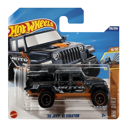 Машинка Базовая Hot Wheels '20 Jeep Gladiator Super Treasure Hunt STH Dirt 1:64 JBC40 Black - Retromagaz