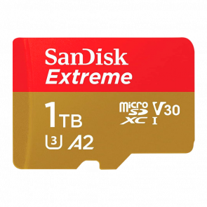 Карта Памяти SanDisk Extreme UHS-I U3 V30 A2 + SD Adapter 1TB - Retromagaz