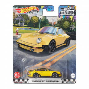 Машинка Premium Hot Wheels Porsche 911 Turbo (930) Boulevard 1:64 GJT68/HKF34 Yellow