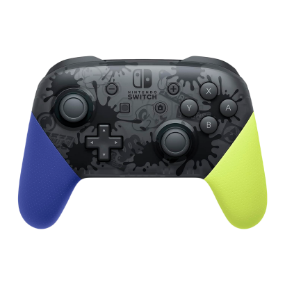 Геймпад Бездротовий Nintendo Switch Pro Controller Splatoon 3 Limited Edition Yellow Blue Б/У - Retromagaz