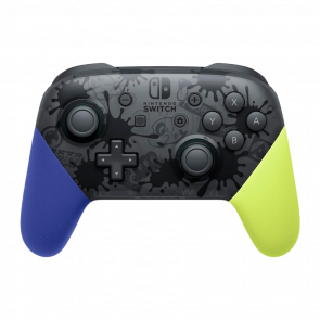 Геймпад Бездротовий Nintendo Switch Pro Controller Splatoon 3 Limited Edition Yellow Blue Б/У - Retromagaz