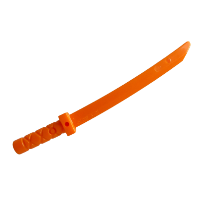 Оружие Lego Меч 10шт Shamshir Katana 21459 30173b 6288114 Orange Б/У - Retromagaz