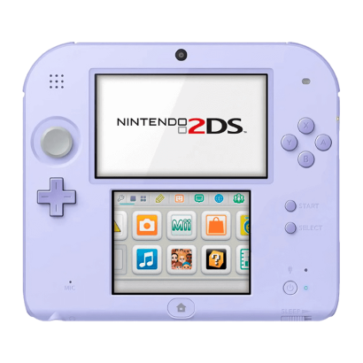 Консоль Nintendo 2DS + Коробка Модифікована 32GB Purple + 10 Вбудованих Ігор Б/У - Retromagaz