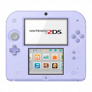 Консоль Nintendo 2DS + Коробка Модифікована 32GB Purple + 10 Вбудованих Ігор Б/У - Retromagaz