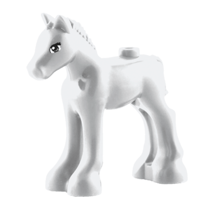 Фигурка Lego Земля Horse Friends Foal with Black and Reddish Brown Eyes Pattern Animals 11241pb01 34043pb01 1 6022477 White Б/У - Retromagaz